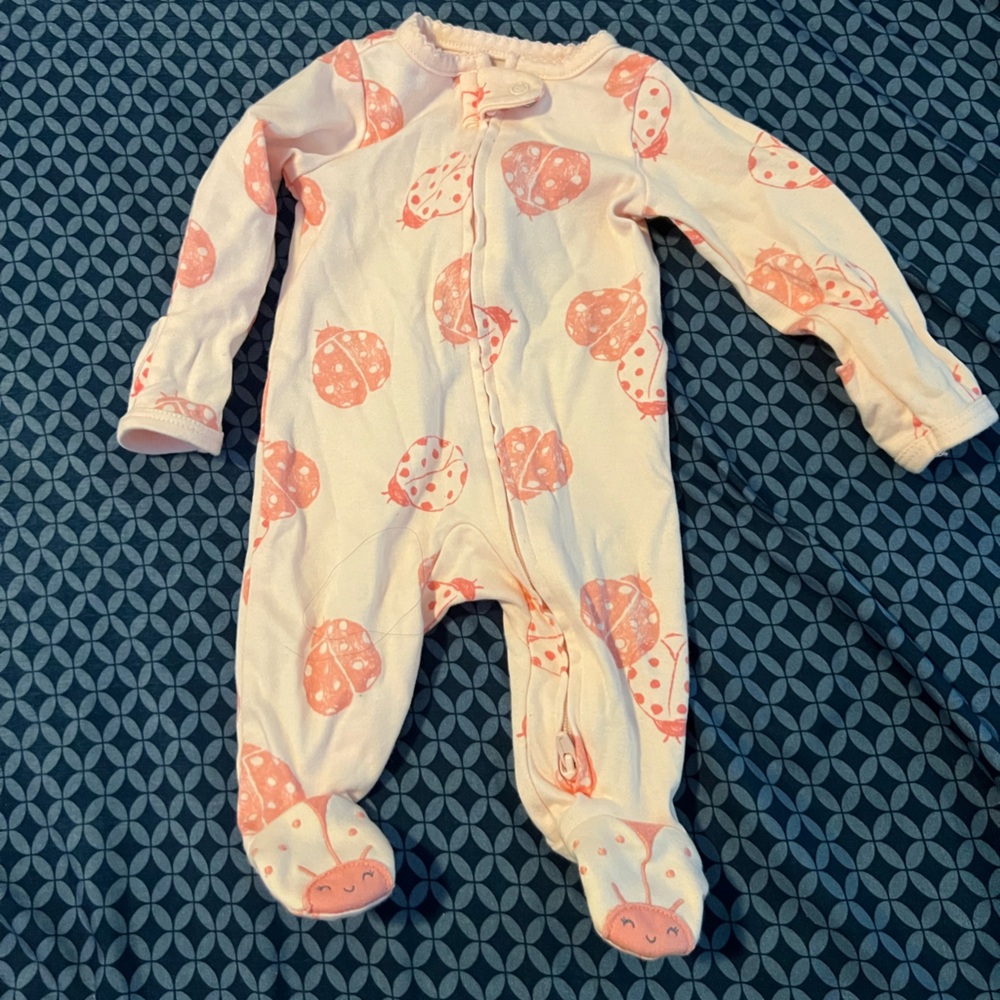 Pink Ladybug Kids One Piece